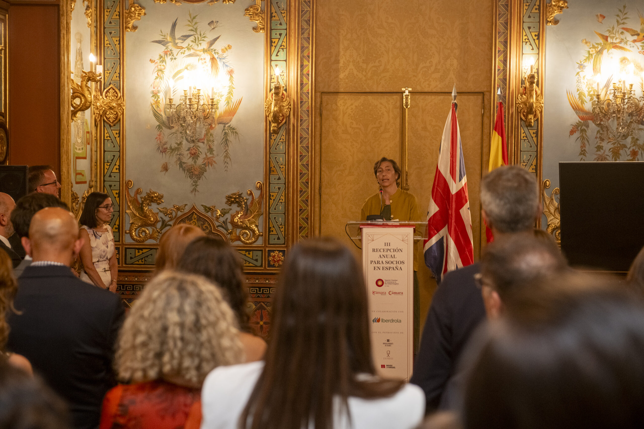 Alicia Varela, International Trade and Investment Director at the Spanish Ministry of Economy and Business, speaking at the same event, which united the Spanish and British business community and strengthened relationships between companies.