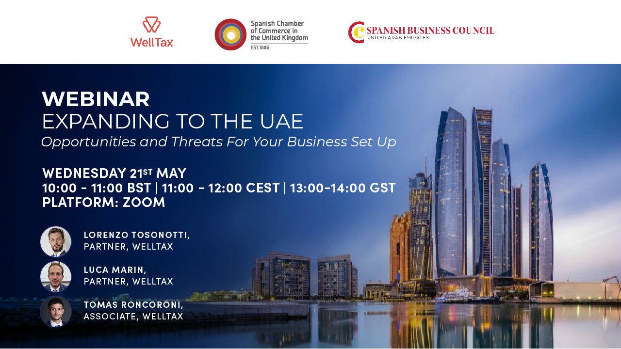 WEBINAR | EXPANDING TO THE UAE: OPPORTUNITIES AND THREATS FOR YOUR BUSINESS SET UP