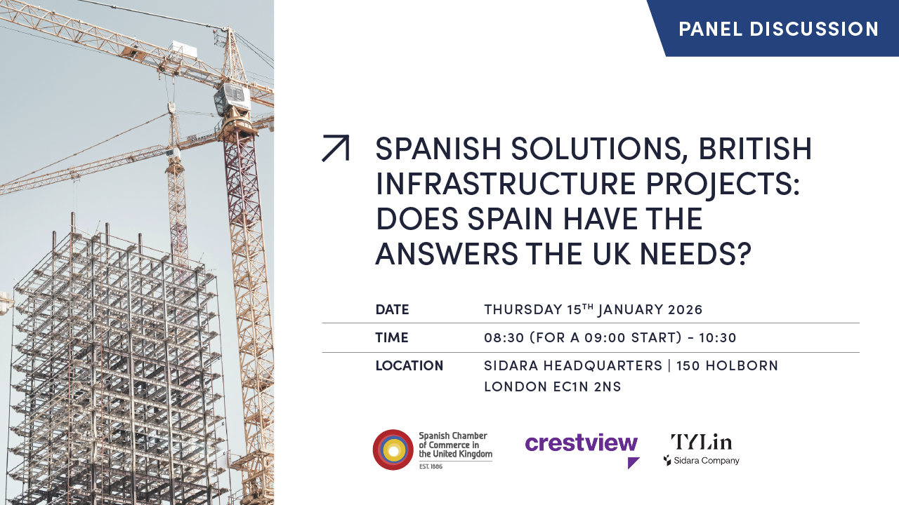 PANEL DISCUSSION | SPANISH SOLUTIONS, BRITISH INFRASTRUCTURE: DOES SPAIN HAVE THE ANSWERS THE UK NEEDS?