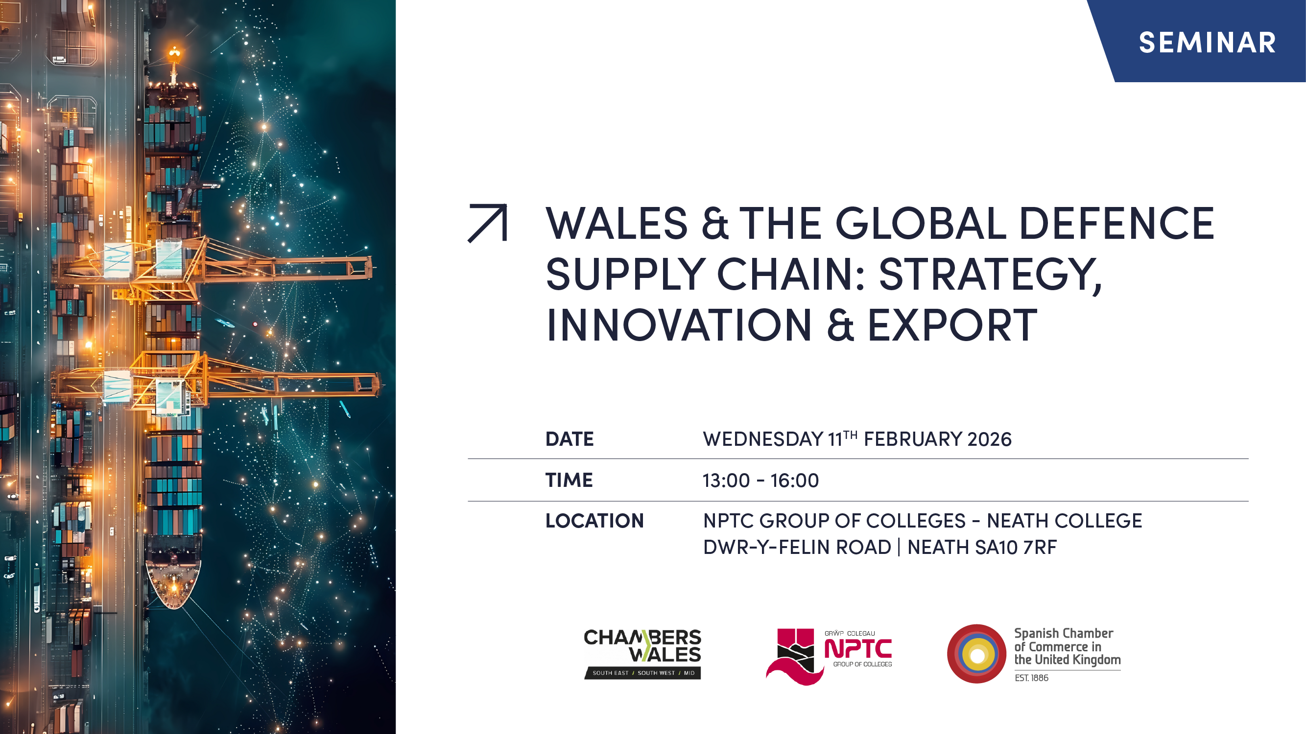 SEMINAR | WALES & THE GLOBAL DEFENCE SUPPLY CHAIN: STRATEGY, INNOVATION AND EXPORT