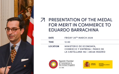PRESENTATION OF THE MEDAL FOR MERIT IN COMMERCE TO EDUARDO BARRACHINA