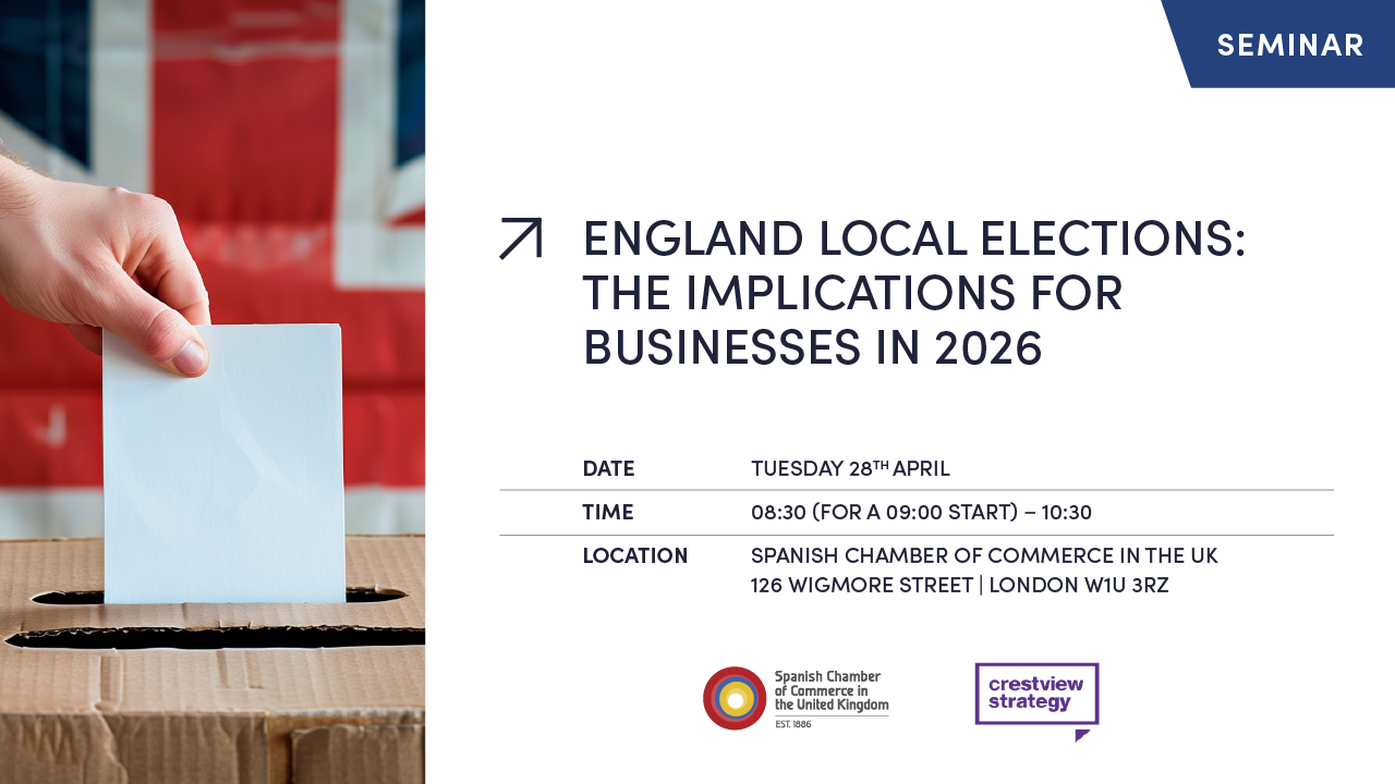 SEMINAR | ENGLAND LOCAL ELECTIONS: THE IMPLICATIONS FOR BUSINESSES IN 2026