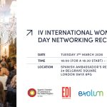 IV INTERNATIONAL WOMEN’S DAY RECEPTION