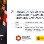 PRESENTATION OF THE MEDAL FOR MERIT IN COMMERCE TO EDUARDO BARRACHINA